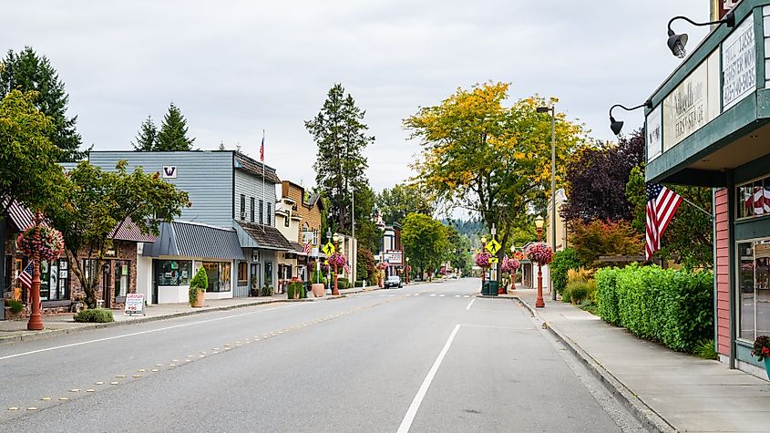 Front Street in Issaquah, Washington. Editorial credit: Ian Dewar Photography / Shutterstock.com