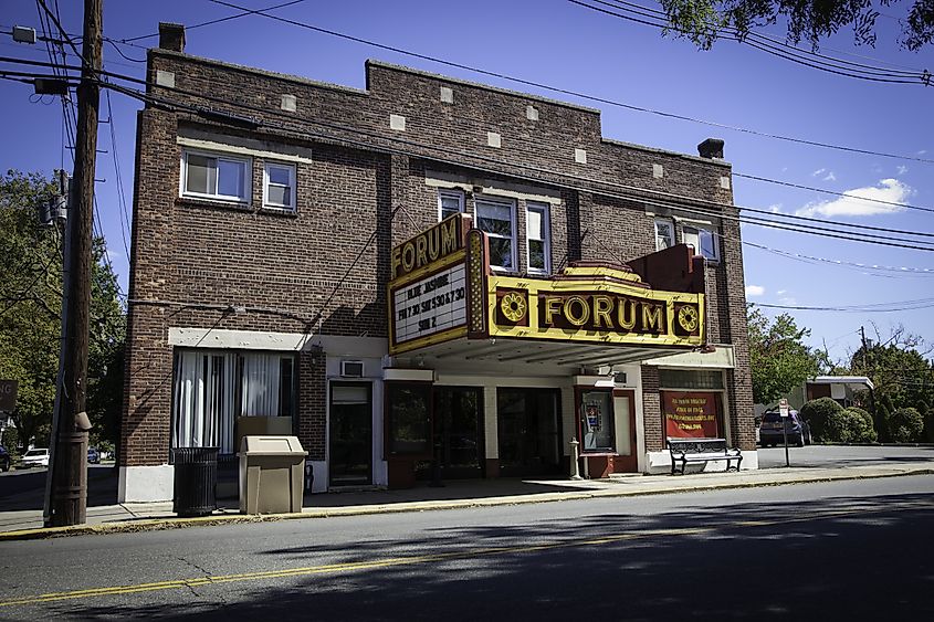 A view of the historic Forum Theater in Metuchen. Editorial credit: Erin Cadigan / Shutterstock.com