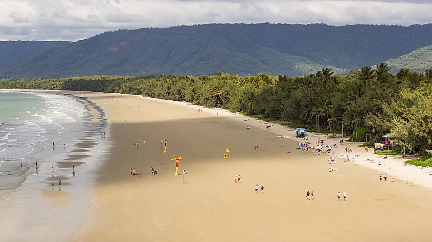 Four Mile Beach in Port Douglas, Queensland, Australia.
