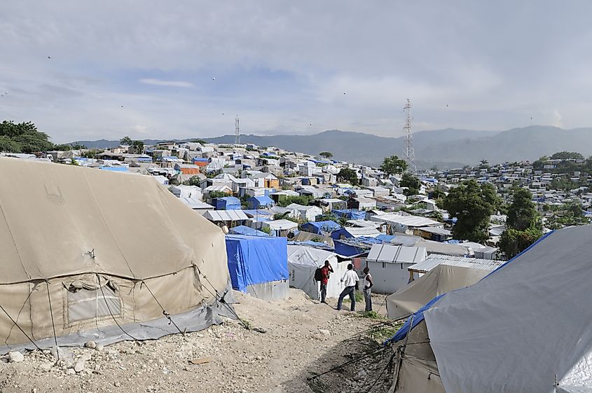 Residents sharing a view in Port-Au-Prince, Haiti. Source: Shutterstock/arindambanerjee