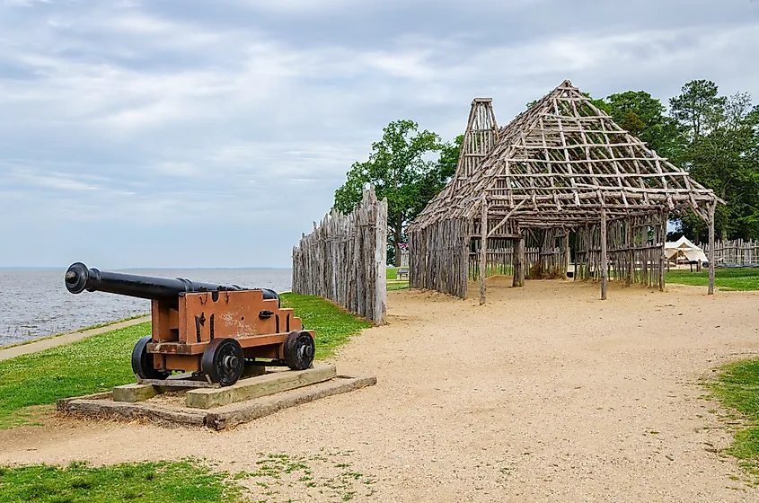 Historic Jamestowne Part of the Colonial National Historical Park in Virginia, USA.