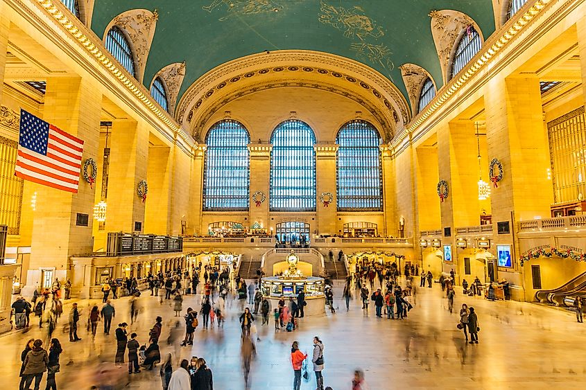 The main concourse of Grand Central Terminal, New York.