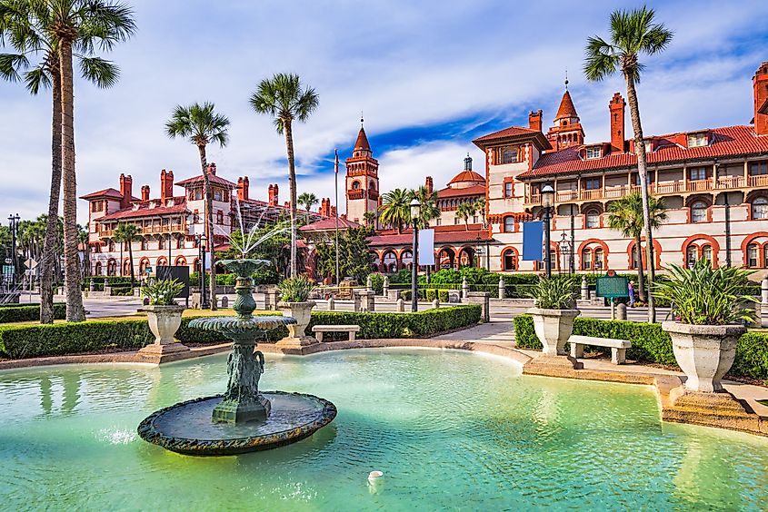 The town square in St. Augustine, Florida.