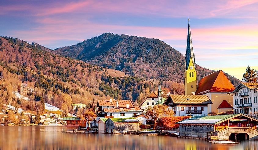 View over Rottach Egern, Germany