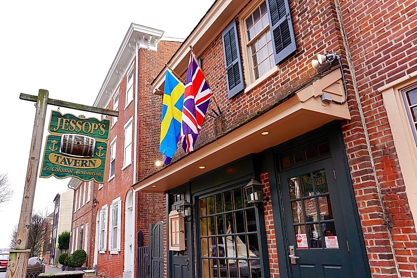 The New Castle Historic District in New Castle, Delaware.