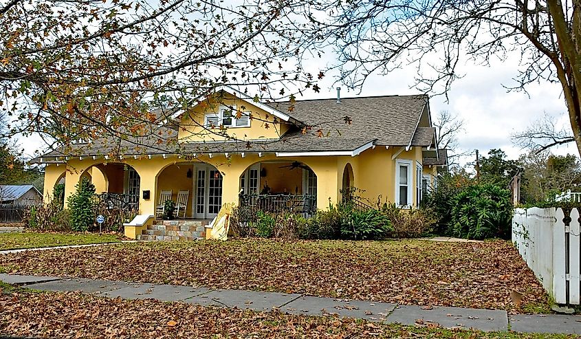 Home in Hammond, Louisiana in late fall.