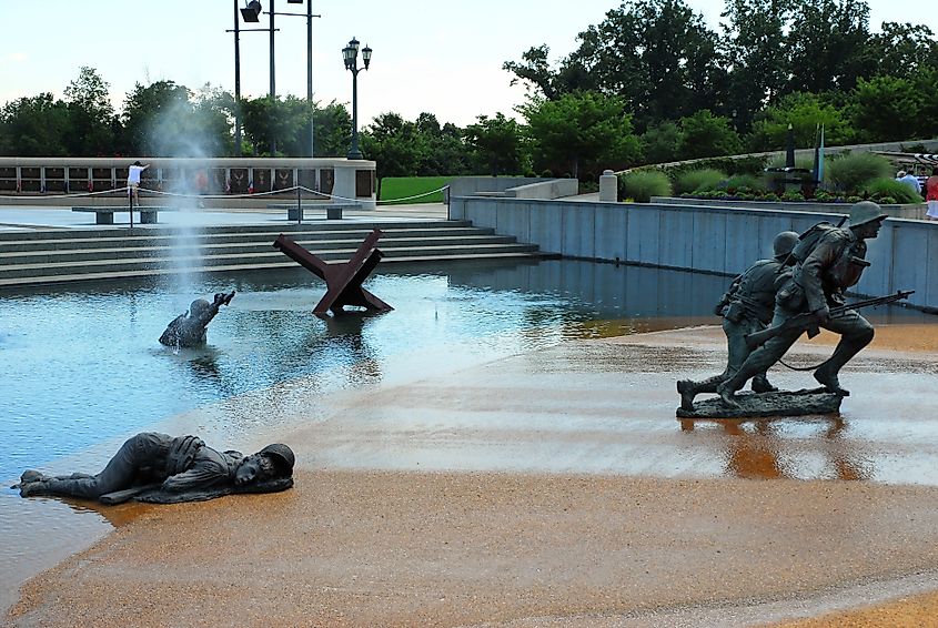 The National D-Day Memorial in Bedford, Virginia.