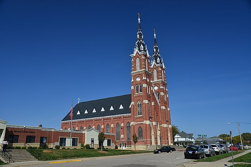 Basilica of St. Francis Xavier in Dyersville, Iowa.