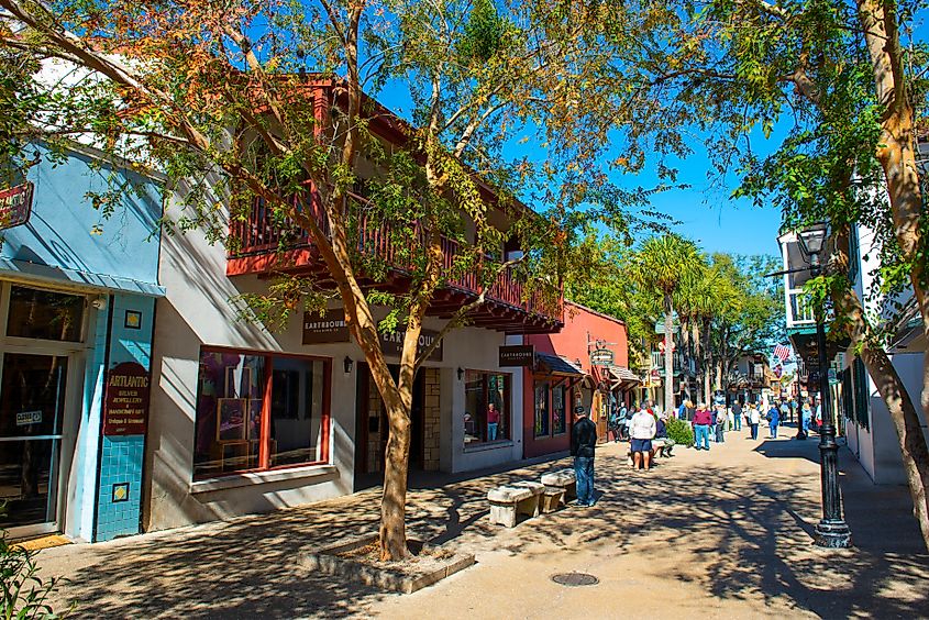 historic center of St. Augustine, Florida