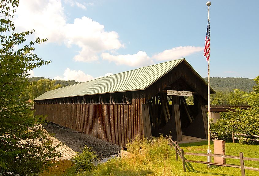 The Old Blenheim Covered Bridge in Schoharie, New York