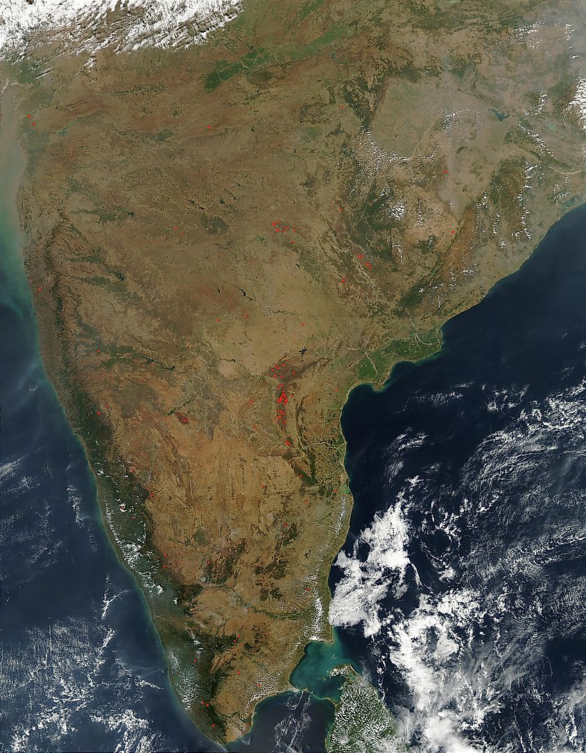 The Deccan Peninsula.