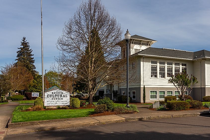 Keizer Cultural Center exterior. Editorial credit: Victoria Ditkovsky / Shutterstock.com