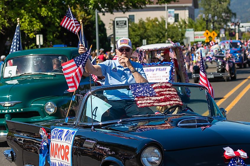 Fourth of July parade in Central Point, Oregon.