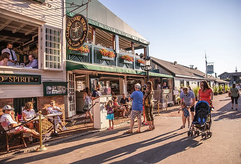 Street scene from the town of Newport, Rhode Island