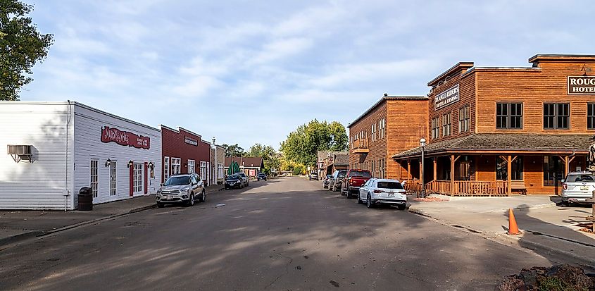 Medora, North Dakota, including the Rough Riders Hotel.
