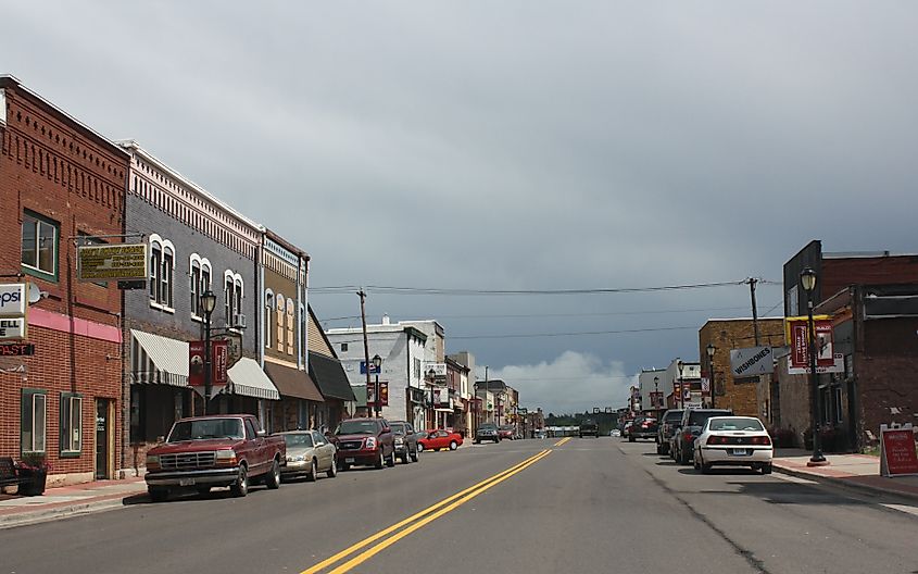 Downtown Hurley, Wisconsin.