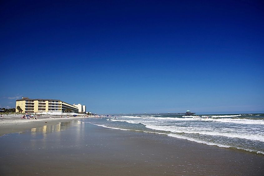 the pier at Folly Beach, South Carolina