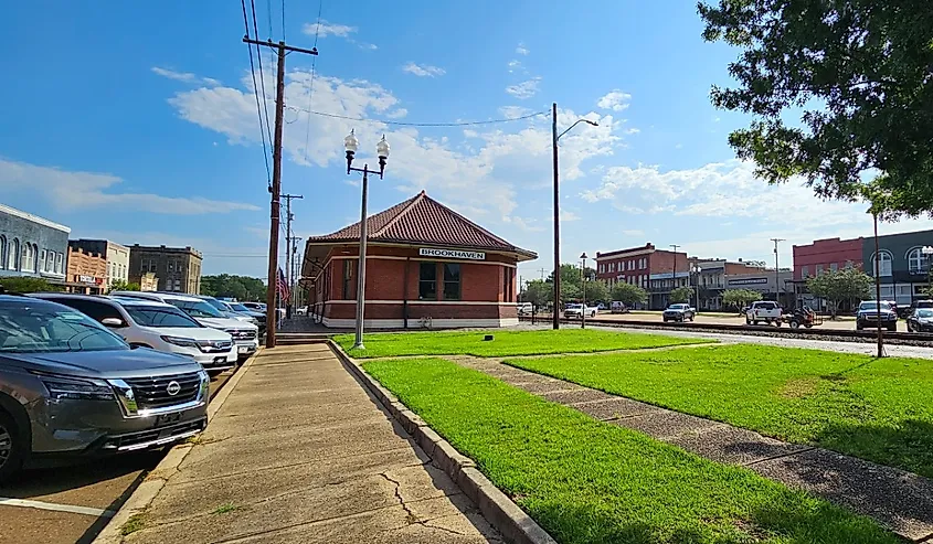 Downtown Brookhaven, Mississippi.