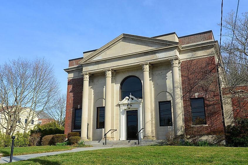 Historical Building on 336 Main Street in village center of Wakefield, South Kingstown, Rhode Island