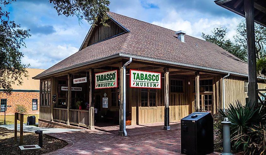 The publicly open Tabasco Museum in Avery Island, Louisiana.