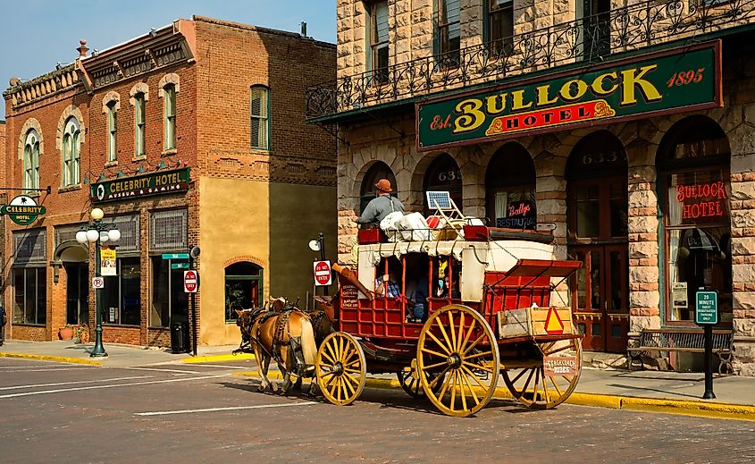 Main St in Deadwood, South Dakota.