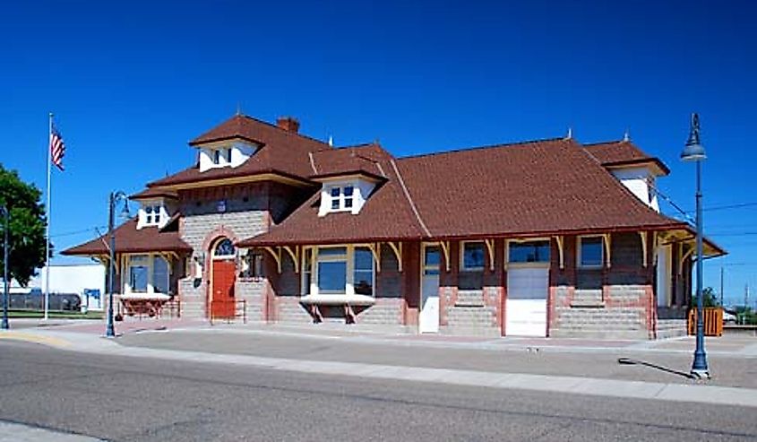 The Ontario Train Station, Oregon.