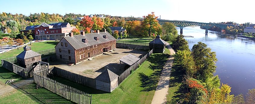 Old Fort Western, Augusta, Maine.