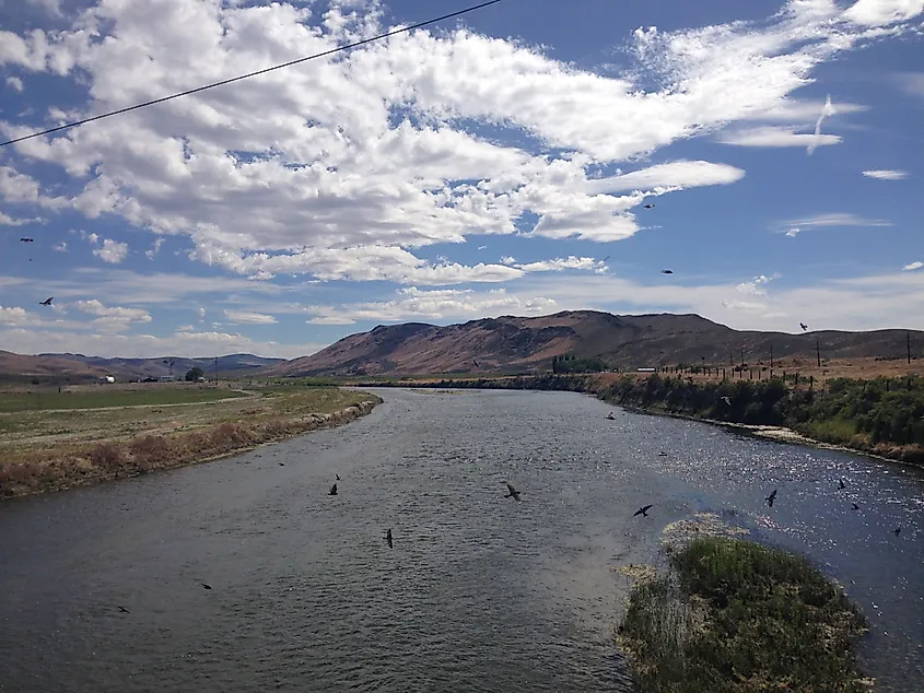 Humboldt River in Carlin, Nevada.