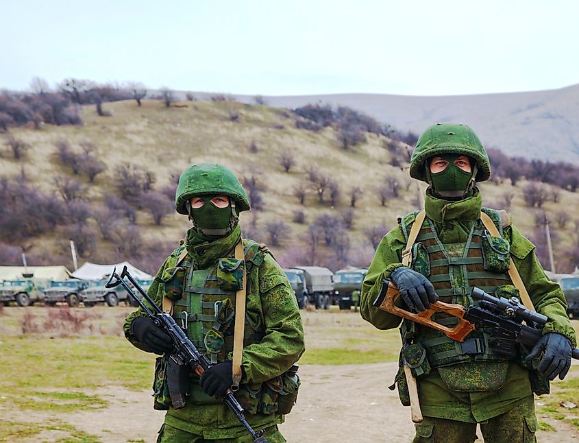 Russian Soldiers in Crimea in 2014. Image by photo.ua via Shutterstock.com