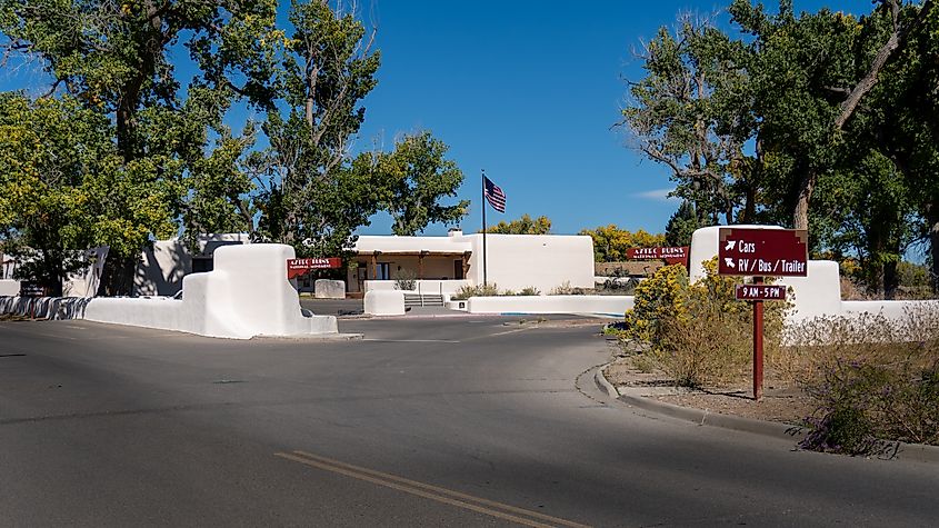 Aztec Ruins National Monument Visitor Center in Aztec, New Mexico, a former home of pioneering archaeologist Earl Morris.