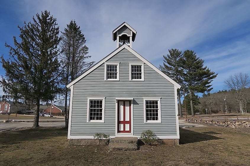The historical Bell School in Richmond, Rhode Island