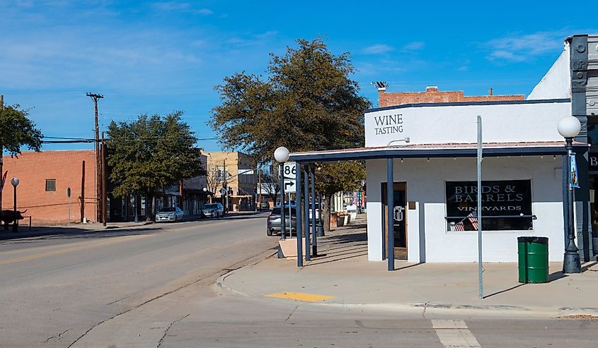 Birds and Barrels Vineyards at 100 N Railroad Avenue in historic city center of Willcox, Arizona.