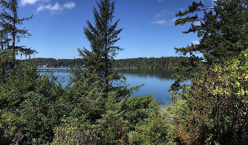 Woahink Lake in Florence, Oregon.