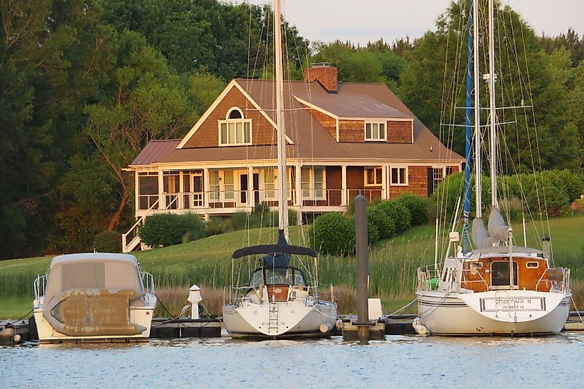 Boats in Urbanna, Virginia.