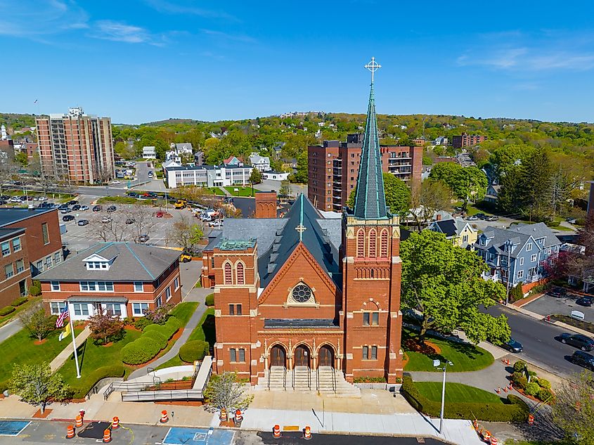 Saint Agnes Parish Church in Arlington, Massachusetts