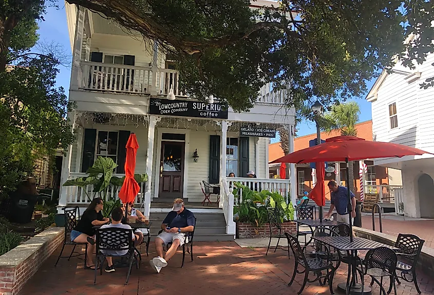 Coffee shop in Beaufort, South Carolina. Image credit StacieStauffSmith Photos via Shutterstock