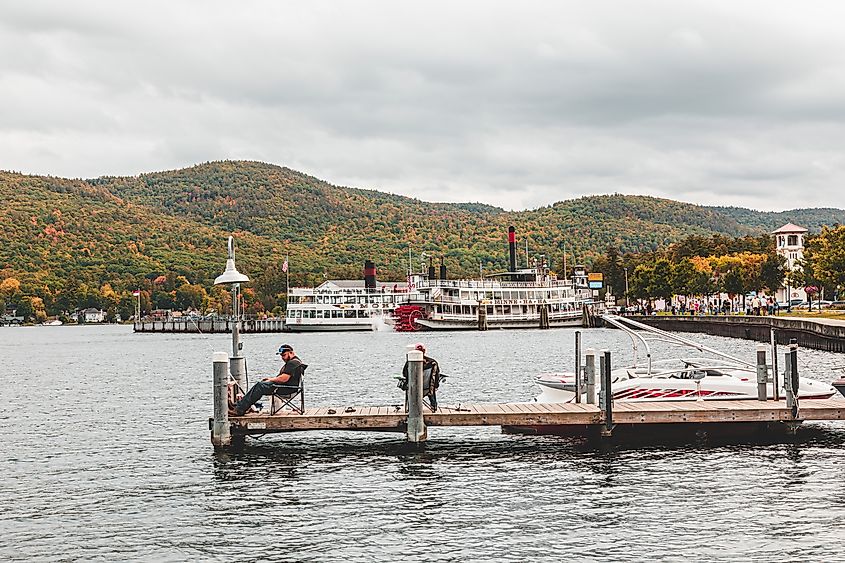 A beautiful fall day at Lake George, New York