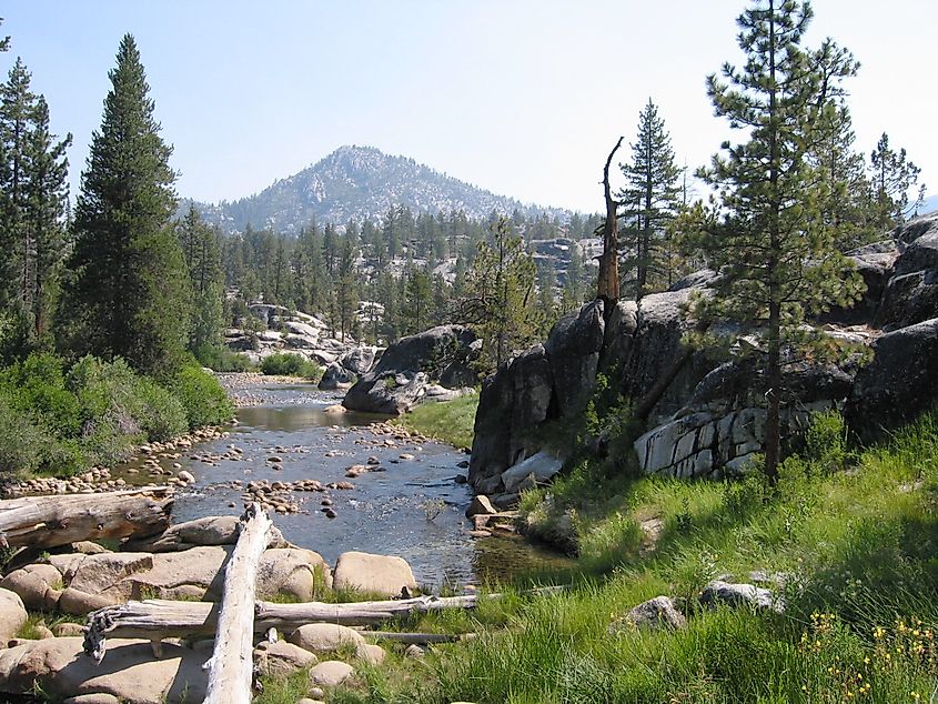 Mono Creek at Mono Hot Springs, California.