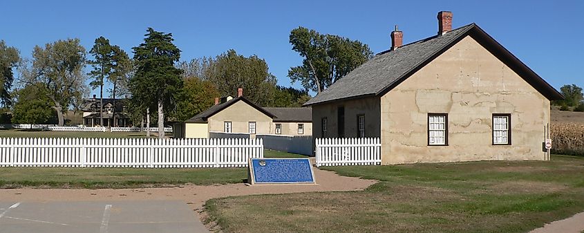 Fort Hartsuff, located north-northwest of Elyria in rural Valley County, Nebraska.