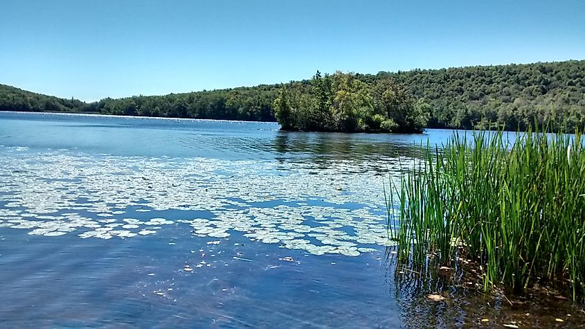 Big Boulder Lake in Kidder Township, Pennsylvania.