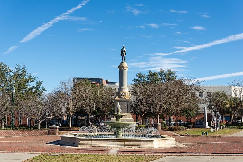 Orangeburg Confederate Memorial in Orangeburg, South Carolina.