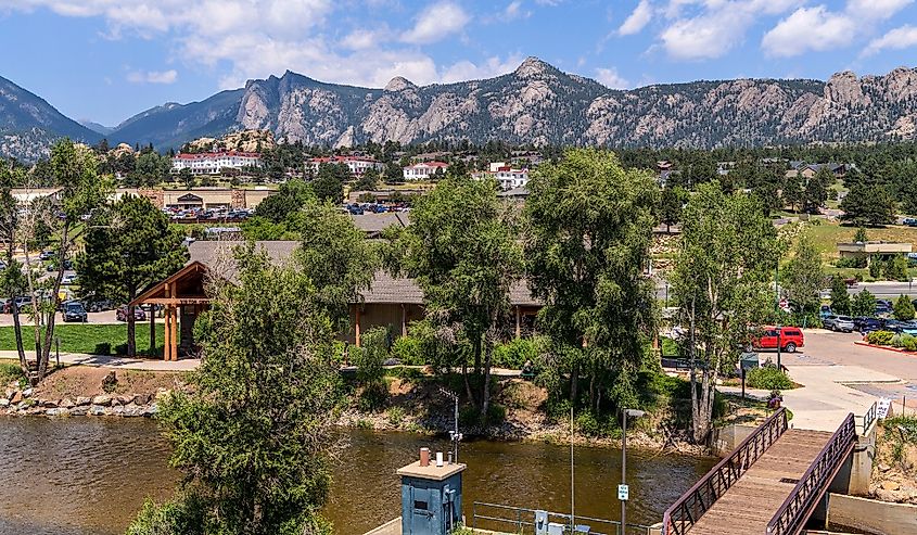 Estes Park along the Big Thompson River.