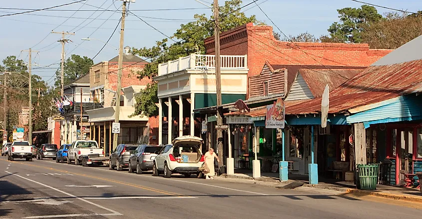 East Bridge Street in Breaux Bridge, Louisiana.