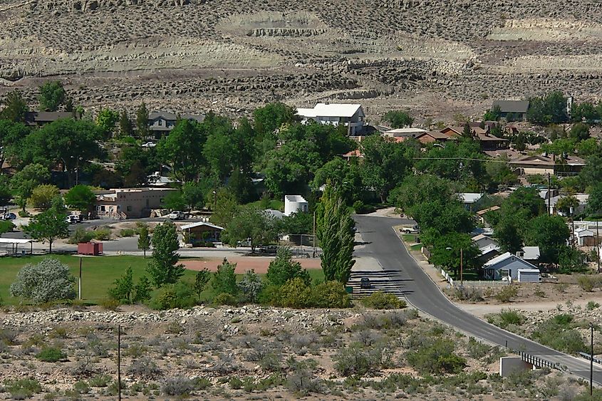 View of Blue Diamond, Nevada, west of Las Vegas.