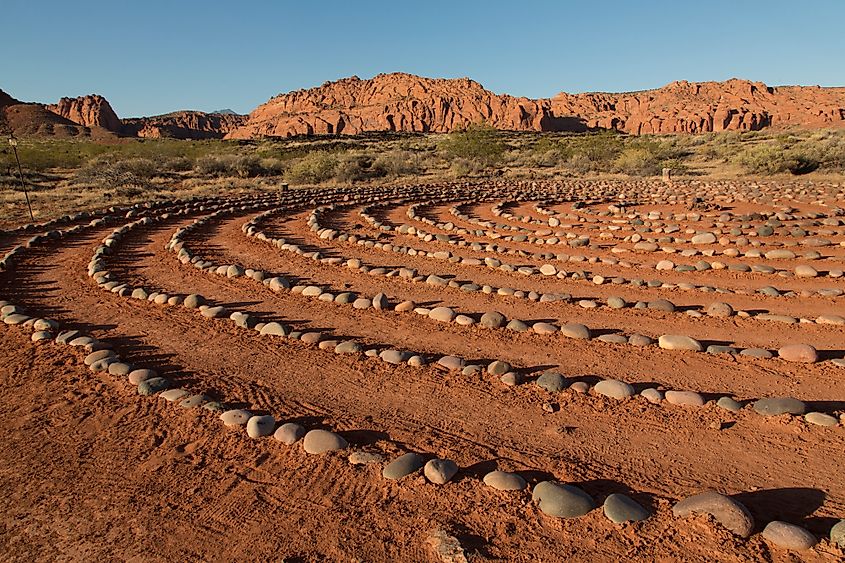 Kayenta Desert Rose Labyrinth in Ivins, Utah.