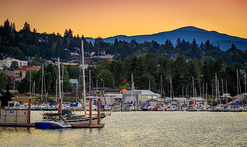 Hood River Marina in Oregon.