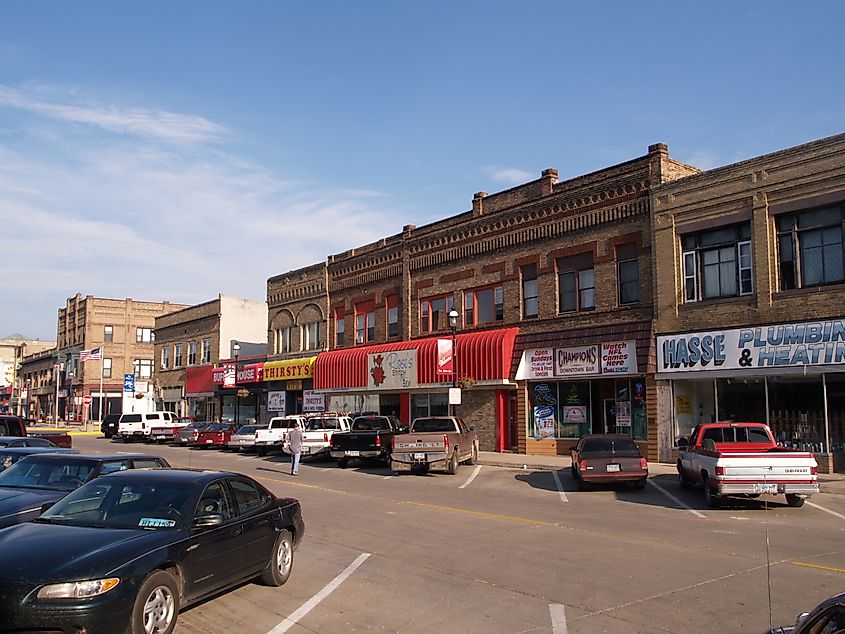 Downtown Devils Lake, North Dakota