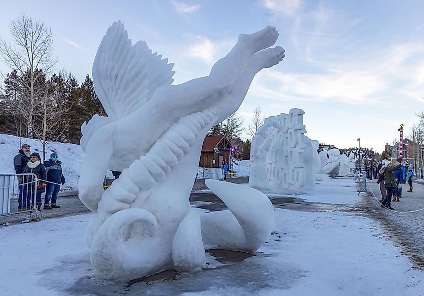 International Snow Sculpture Championships in Breckenridge, Colorado.