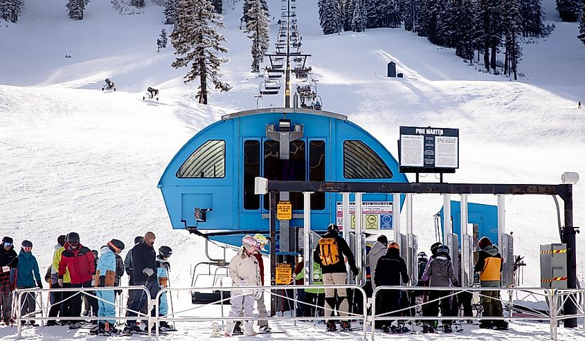 Mt. Bachelor skiing resort Bend, Oregon.