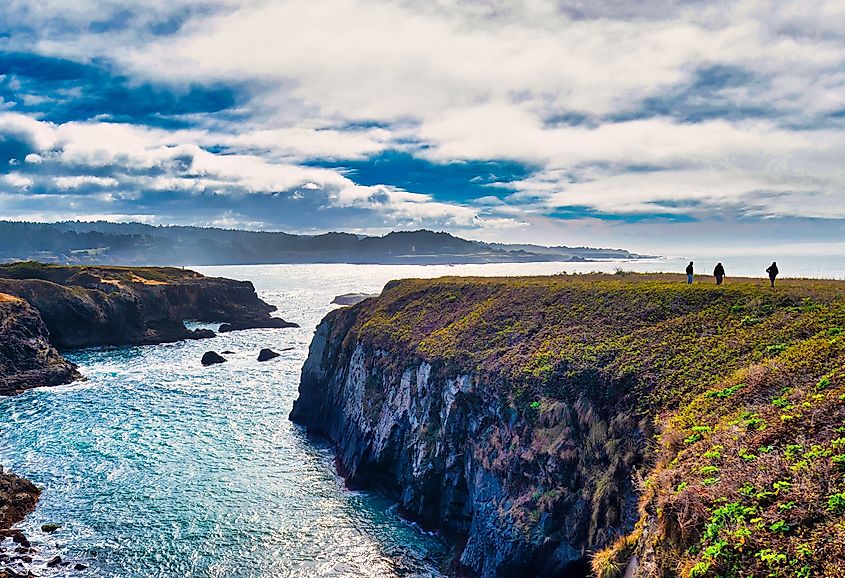 The stunning coastline of Mendocino, California.